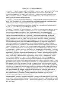 La Sostanza P: un neuropeptide.