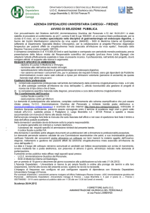 azienda ospedaliero universitaria careggi – firenze avviso di