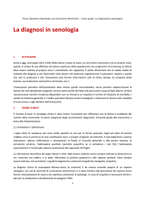 diagnostica in senologia