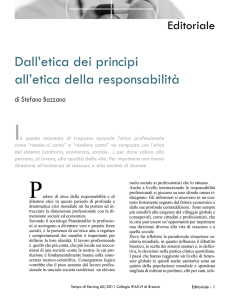 Dall`etica dei principi all`etica della responsabilità
