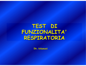 test di fu nz io na lita ` r espir a to r ia