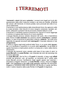Geografia - I TERREMOTI