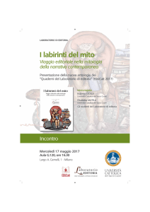 I labirinti del mito - Università Cattolica del Sacro Cuore