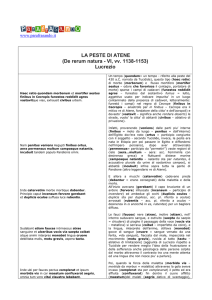 LA PESTE DI ATENE (De rerum natura - VI, vv. 1138