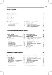 Indice generale Sistema nervoso