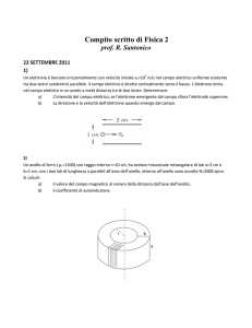 Compito scritto di Fisica 2