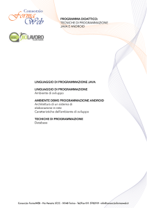 GGP tecniche di programmazione java e android