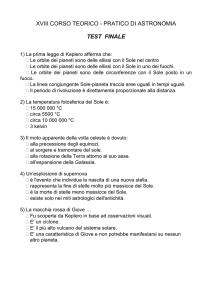 xviii corso teorico - pratico di astronomia test finale