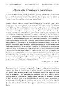 L`Afrodite cnidia di Prassitele