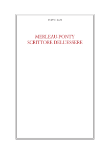 merleau-ponty scrittore dell`essere