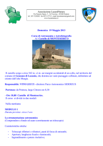 Associazione LucanINatura Domenica 19 Maggio 2013 Corso di