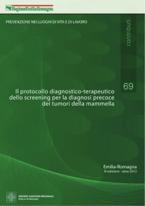 n. 69 - Il protocollo diagnostico terapeutico dello