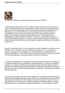 Risultati dallo studio OUTPUL - DEP