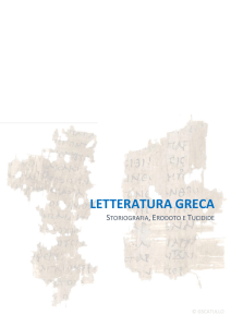 La Storiografia (Erodoto e Tucidide)