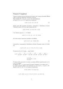 Numeri Complessi