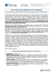 Una nuova rete elettrica per la Campania