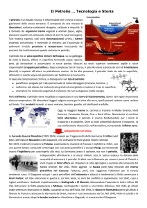 Petrolio e II Guerra mondiale - Istituto Comprensivo Gualdo Tadino