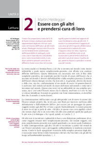Martin Heidegger, Essere con gli altri e prendersi cura di loro