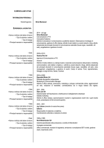 Cv - Fondazione Teatro Borgatti