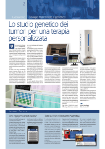 Lo studio genetico dei tumori per una terapia personalizzata
