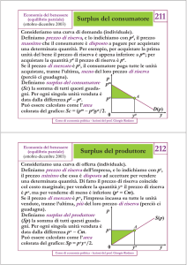 ripasso surplus consumatore/produttore