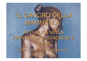 “IL CANCRO DELLA MAMMELLA”