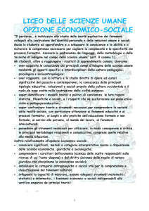 LICEO DELLE SCIENZE UMANE OPZIONE ECONOMICO