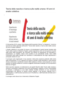 Teoria della nascita e ricerca sulla realtà umana