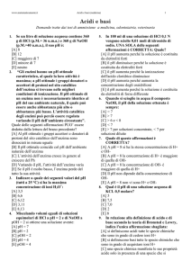 Acidi e basi - Matematicamente