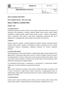 modulo programma svolto