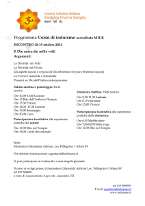 Programma Corso di induismo accreditato MIUR