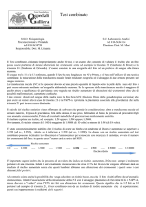 Test combinato - Ospedali Galliera