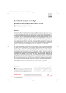 La cardiopatia iatrogena in oncologia