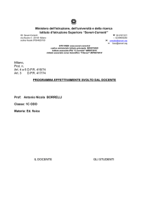 Esercizi di coordinazione dinamica generale - IIS Severi