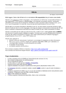 SQLite - Roberto Mana