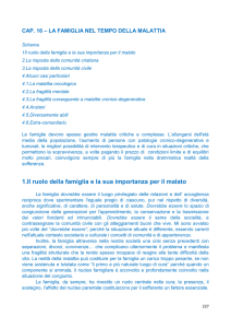 1.Il ruolo della famiglia e la sua importanza per il malato