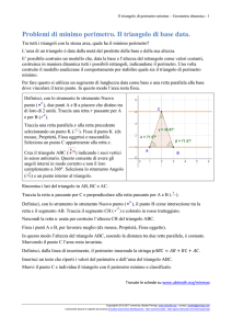 Triangoli equivalenti. Qual è quello di perimetro minimo?