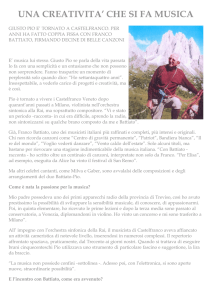 UNA CREATIVITA` CHE SI FA MUSICA