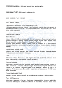 Matematica Generale