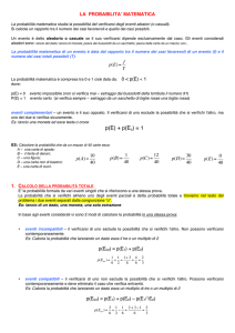 Probabilità matematica (totale e composta)