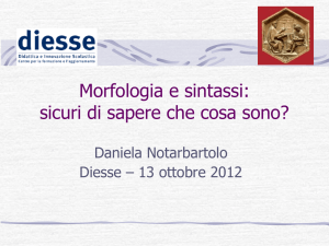 Morfologia e Sintassi - Le Botteghe dell`Insegnare
