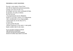 Eccomi, o mio amato e buon Gesù che alla tua Santissima presenza