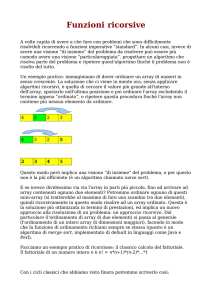 Funzioni di ricorsione