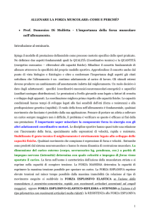 ALLENARE LA FORZA MUSCOLARE: COME E PERCHÉ
