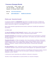 Dieta per ileostomizzati