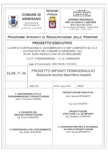 ELAB IT04 TERMOIDRAULICI Relazione Tecnica Descrittiva