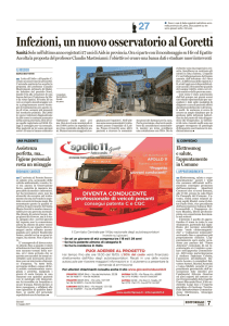 Infezioni, un nuovo osservatorio al Goretti