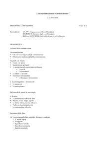 as 2015/2016 PROGRAMMA DI ITALIANO classe IA Testi adottati