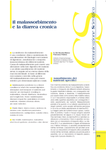 Il malassorbimento e la diarrea cronica