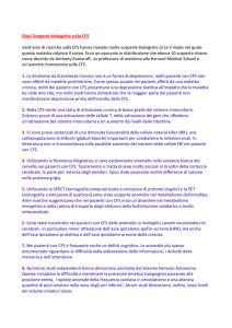 Dieci Scoperte biologiche sulla CFS